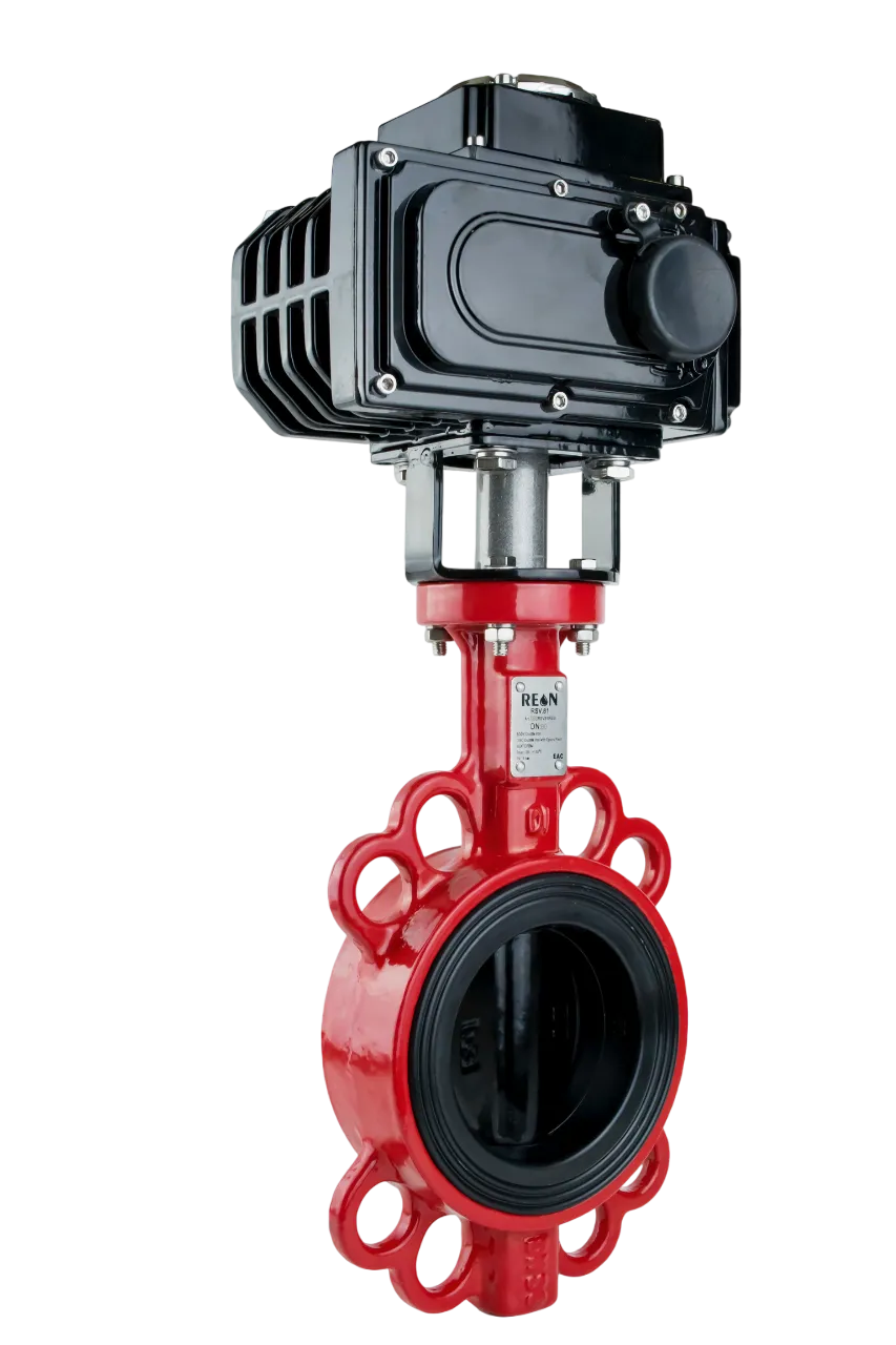 Дисковый поворотный затвор REON тип RSV81RED DN 40 с электроприводом 220 В Нижний Новгород