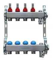 Коллекторная группа с расходомерами 1'x8 выходов 3/4' НР евроконус Usystems 1135945