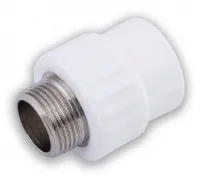 Муфта переходная с наружной резьбой 32X1' (60/15)  БЕЛАЯ Valfex 10130032-PRO