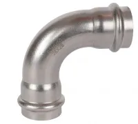 Угольник ВВ 28 90 град., нержавеющая сталь, пресс Rommer RG0091KSNO8VFK