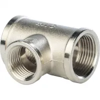 Тройник ВВВ 3/4'х1/2'х3/4' переходной, никелированный STOUT RG008Q0QTEIEBL