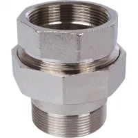 Сгон разъемный ВН 2' прямой (американка), никелированный STOUT RG008Q1DK0KQFT