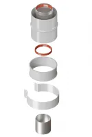 Отвод стартовый 90гр d 60/100 вертикальный  коаксиальный Kiturami E91E900083 Нижний Новгород