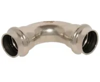 Угольник ВВ 22 90 град., нержавеющая сталь, пресс Rommer RG0091KSNO8QNJ