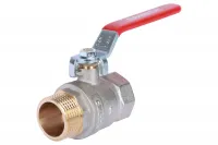 Кран шаровой 1 ВН/НР, ручка рычаг Rommer RG008UB5B5UISC