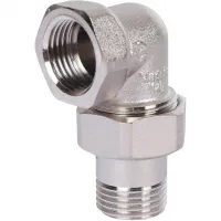 Сгон разъемный ВН 1/2' угловой (американка), никелированный STOUT RG008T5QA3SG0J Москва