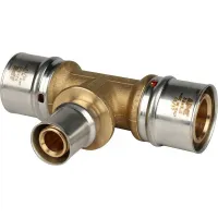 Тройник переходной 32х20х32 для металлопластиковых труб прессовой STOUT RG008S9C1DEPUR