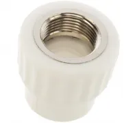 Муфта комбинированная 20x1/2' ВР полипропиленовая PPR белая Valfex 10129020 Нижний Новгород