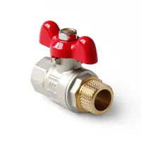 Кран шаровой полнопроходной, ручка-бабочка, НВ 1 PRO AQUA FWB61-M25-F25x