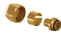 Адаптер обжимной 16x2,2-1/2' ВР, для труб PE-Xa, латунь, Flex-X Usystems 1135970 Москва