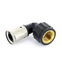 Угольник ВР 16х3/8' 90 град., ПВДФ пресс Henco 6PK-1603