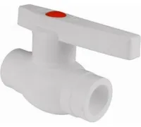 Кран шаровой 50 Optima металл. шар полипропиленовый PPR белый Valfex VALF 10145050 Нижний Новгород