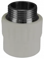 Муфта переходная с наружной резьбой 32X3/4 (80/20)  СЕРАЯ Valfex 10130132Г