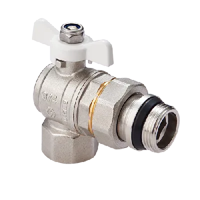 Кран шаровый угловой со сгоном 1/2' ВН ручка бабочка MVI BV.523.04 Нижний Новгород