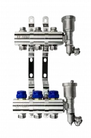 Коллекторная группа FHF-3R set 3 контура 1'x3/4' c воздухоотводчиками и кронштейнами Ridan 088U0703R Нижний Новгород