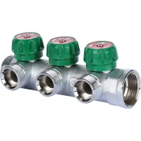 Коллектор распределительный 1'x3 выхода 3/4' ЕК STOUT RG008UJF58O77P