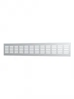 Решетка переточная алюминиевая с анодированным покрытием 480x80, цвет Silver ERA 00-99002123