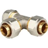 Тройник равнопроходный 32x32x32 для металлопластиковых труб винтовой STOUT RG008S9DJADR67 Нижний Новгород