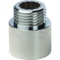 Удлинитель НВ 1/2'x20 мм, хромированный STOUT RG008Q0O7A3RHV Нижний Новгород