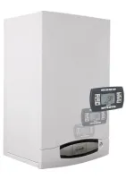 Котел газовый NUVOLA3 COMFORT 320Fi настенный 32 кВт двухконтурный с закрытой камерой сгорания, с встроенным бойлером из нержавеющей стали емкостью 60 л, с выносной панелью управления Baxi CSB45732358-