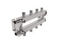 Коллектор кольцевой RMSS-40-4 на 4 - 5 контуров G 3/4' для отопления Gidruss RM 40A40 21