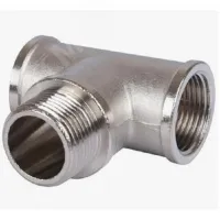 Тройник ВНВ 1/2'х1/2'х1/2' переходной, никелированный, уп Aquadeel BFN-011-401ф