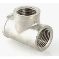 Тройник ВВВ 3/4'х3/4'х3/4' никелированный, уп Aquadeel BFN-011-204ф