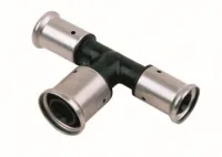 Тройник пресс 40х50х40 переходной, ПВДФ Henco 12PK-405040