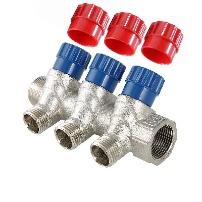 Коллектор 1' х 4 выхода 1/2' НР с вентилями VALTEC O56004064 Нижний Новгород