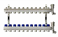 Коллекторная группа FHF-11R set 11 контуров 1'x3/4' c воздухоотводчиками и кронштейнами Ridan 088U0711R Нижний Новгород