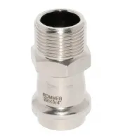 Соединитель нержавеющая сталь 22x3/4' НР, пресс Rommer RG0091KSNP3H5C