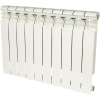 Радиатор алюминиевый секционный 500/80/10 боковое подключение Rommer RG008P0CGM4B06