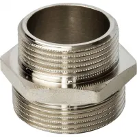 Ниппель НН 1'1/2х1'1/4 переходной, никелированный STOUT RG008Q0OCOJFVJ