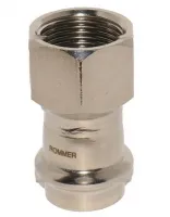 Соединитель нержавеющая сталь 22x3/4' ВР, пресс Rommer RG0091KSNP59TP