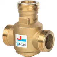 Клапан термостатический смесительный G 1 1/4' НР 55гр STOUT RG008Q0C9DU4KE