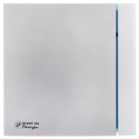 Вентилятор накладной Silent-100 CRZ Silver Design 3C с таймером Soler & Palau 03-0103-134