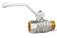 Кран шаровой 11б27п1 Ду15 Ру40 (1/2') ВН белая ручка рычаг LD Pride LD 47.303.15 W Нижний Новгород