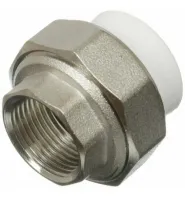 Муфта комб.разъём. (американка) с внутренней резьб й 40x1 1/2 БЕЛАЯ Valfex 10155140
