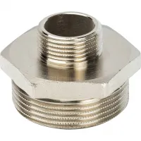 Ниппель НН 1'1/2х3/4' переходной, никелированный STOUT RG008Q0OCOFFFE