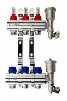 Коллекторная группа FHF-3RF set 3 контура 1' х 3/4' с расходомерами, воздухоотводчиками и кронштейнами Ridan 088U0723R Нижний Новгород