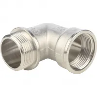 Угольник НВ 1'1/4 с упором, никелированный STOUT RG008Q0QST1UCP