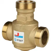 Клапан термостатический смесительный G 1 1/4' НР 60гр STOUT RG008Q0C9DVRSJ