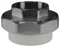 Муфта разъемная 25х3/4' ВР полипропиленовая PPR СЕРАЯ Valfex 10155020Г
