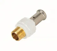 Муфта НР, ПВДФ пресс (белая), 32x5/4 Henco 17PKW-3207