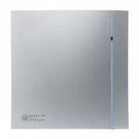 Вентилятор накладной Silent-100 CHZ Silver Design 3C с датчиком влажности Soler & Palau 03-0103-150