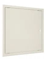 Люк-дверца ревизионная с ручкой, из ABS пластика 418х418 и с фланцем 396х396 , цвет Слоновая кость EVECS 23192