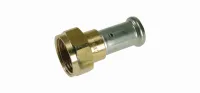 Муфта пресс 26х3/4' с накидной гайкой, плоское у  плотнение, латунь Henco 26P-26Z05