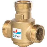 Клапан термостатический смесительный G 1 1/4' НР 70гр STOUT RG008Q0C9E1ICN
