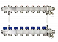 Коллекторная группа SSM-8R set 8 контуров 1' x 3/4' с термостатическими клапанами и кронштейнами Ridan 088U0978R