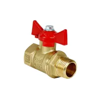 Кран шаровой N/P 1/2 ВР/НР бабочка, латунь 11Б27фт1М Valfex VF.218.LB1.012.N/P Нижний Новгород